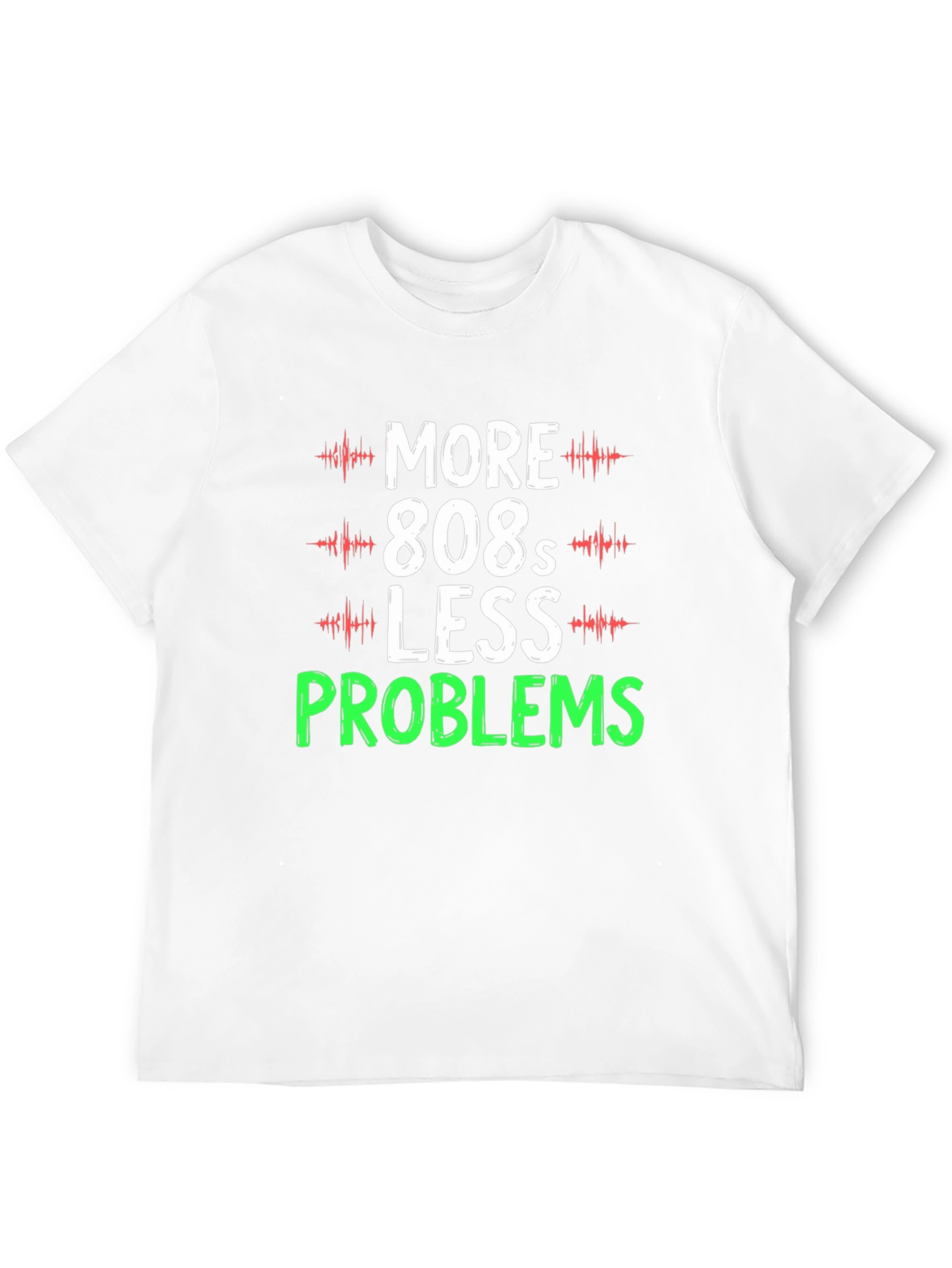 Camiseta Hombre More 808s Less Problems Negra