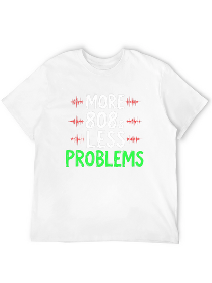 Camiseta Hombre More 808s Less Problems Negra