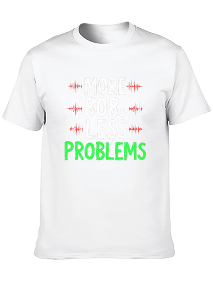 Camiseta Hombre More 808s Less Problems Negra