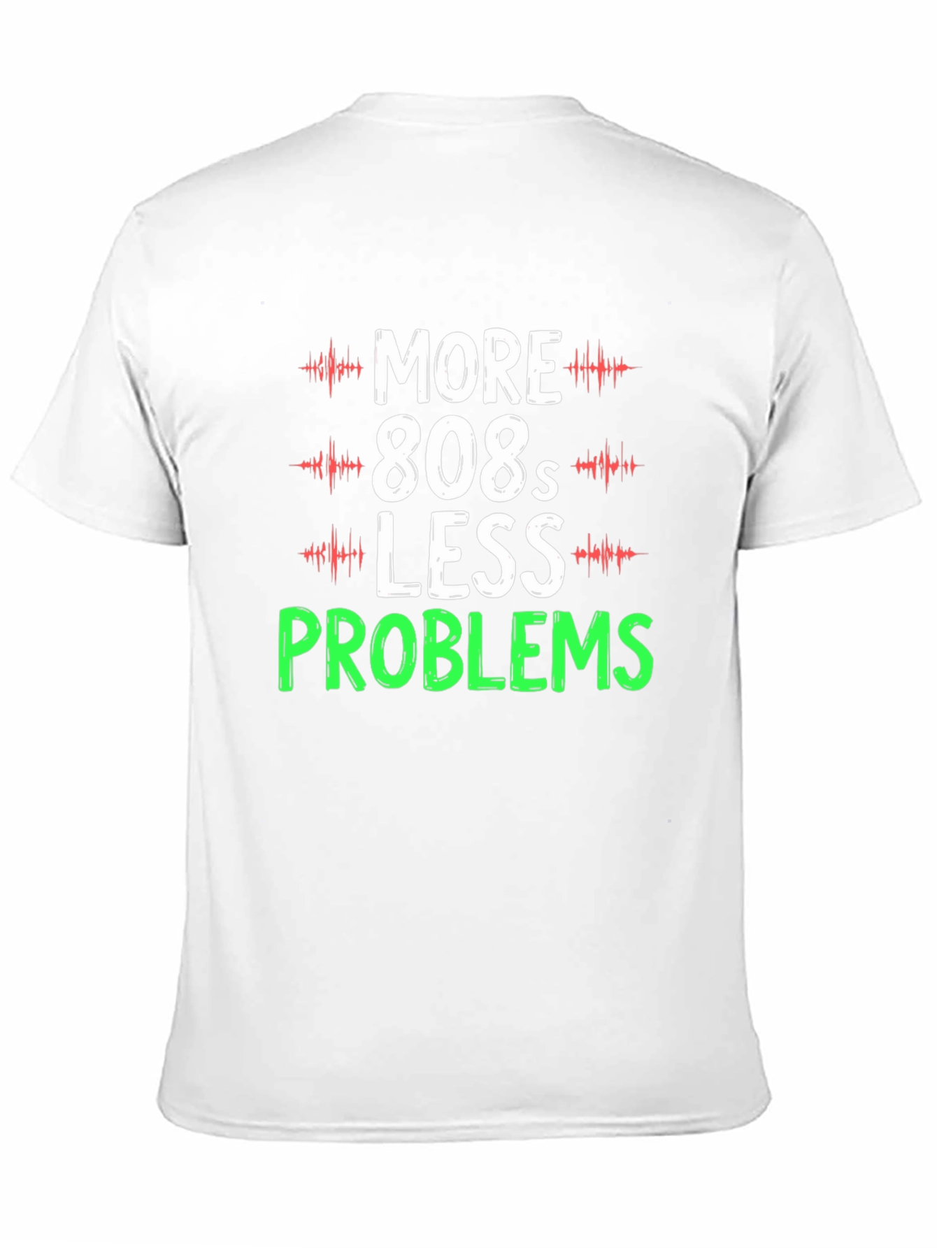 Camiseta Hombre More 808s Less Problems Negra