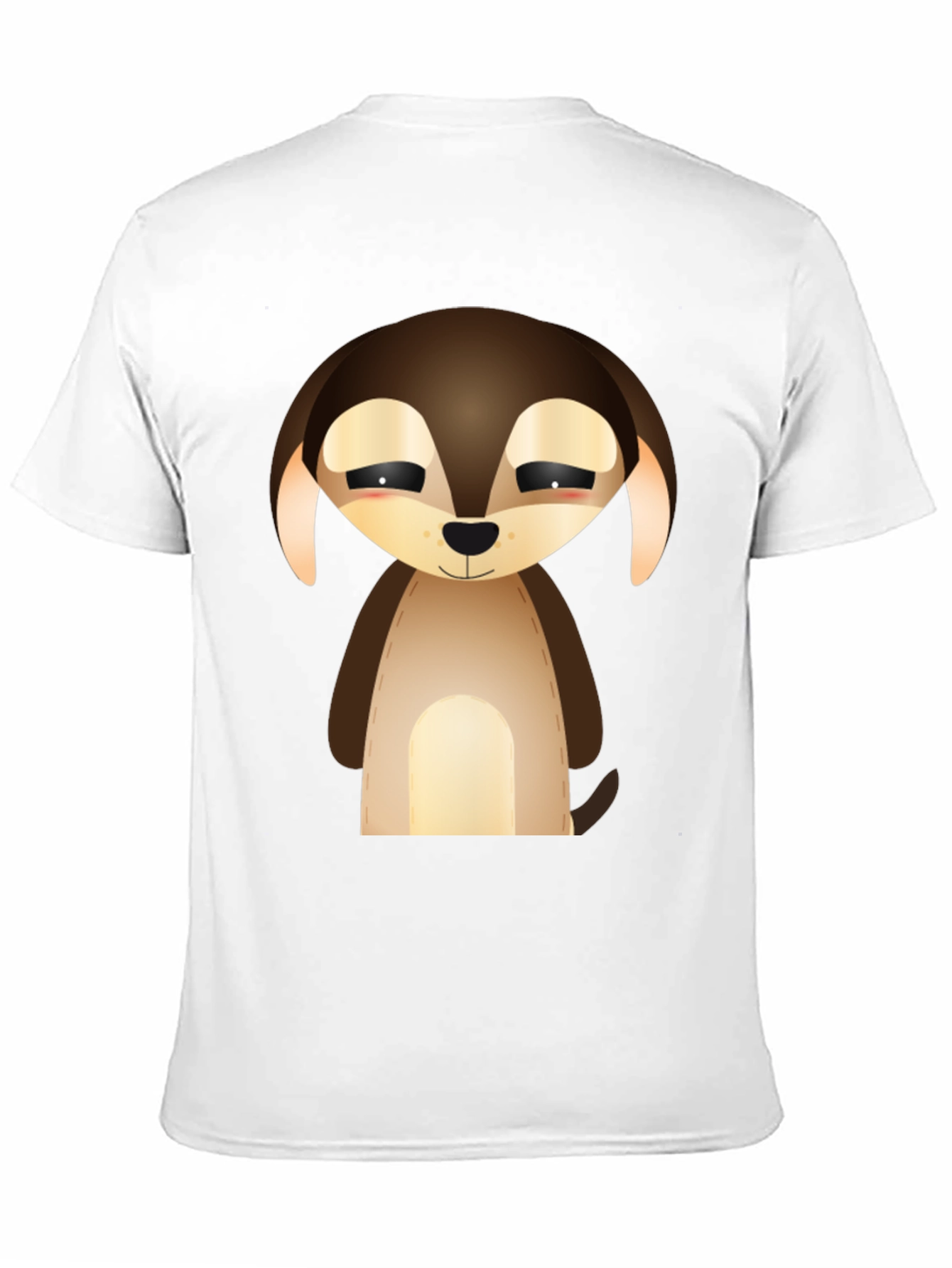 Camiseta Negra con Diseño de Cachorro Tierno