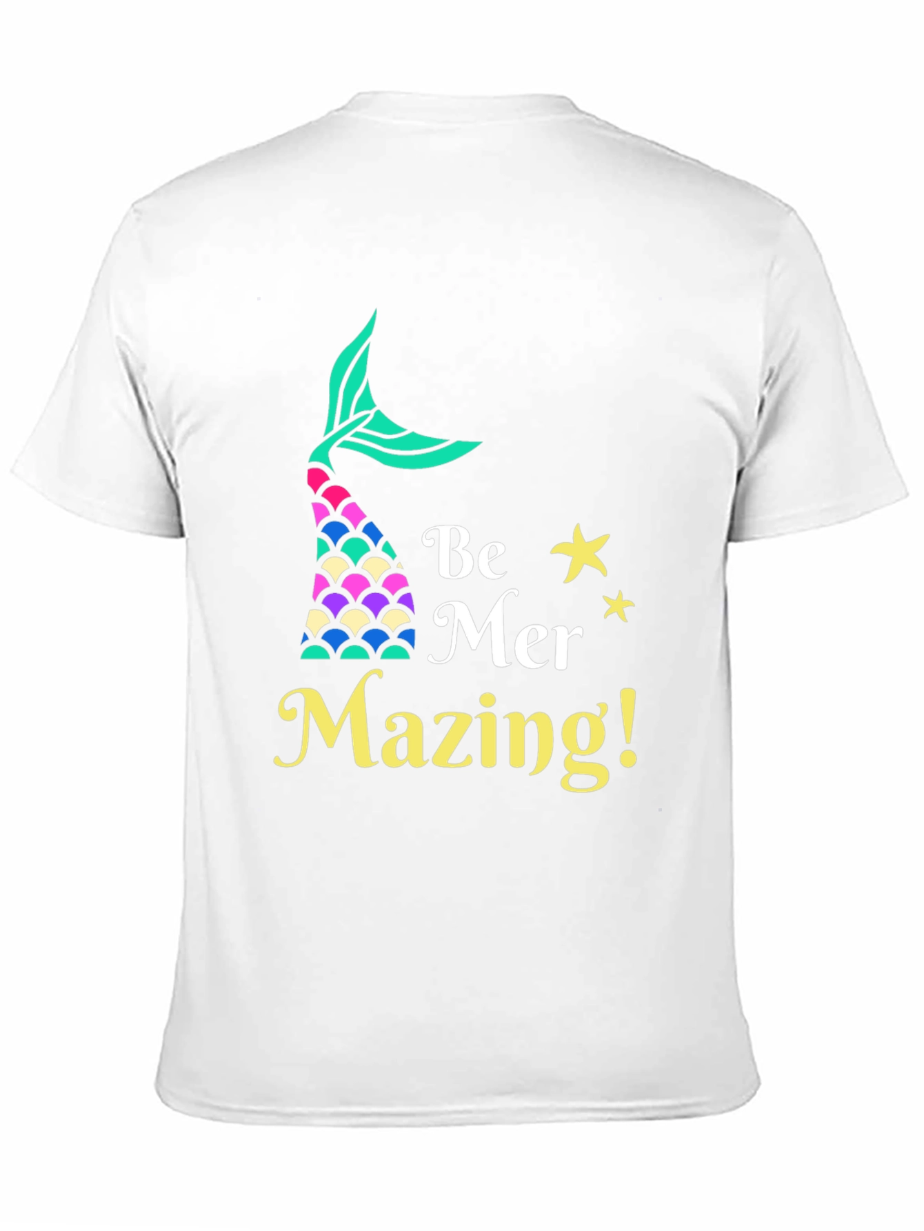 Camiseta Negra Be Mer-Mazing para Amantes de las Sirenas