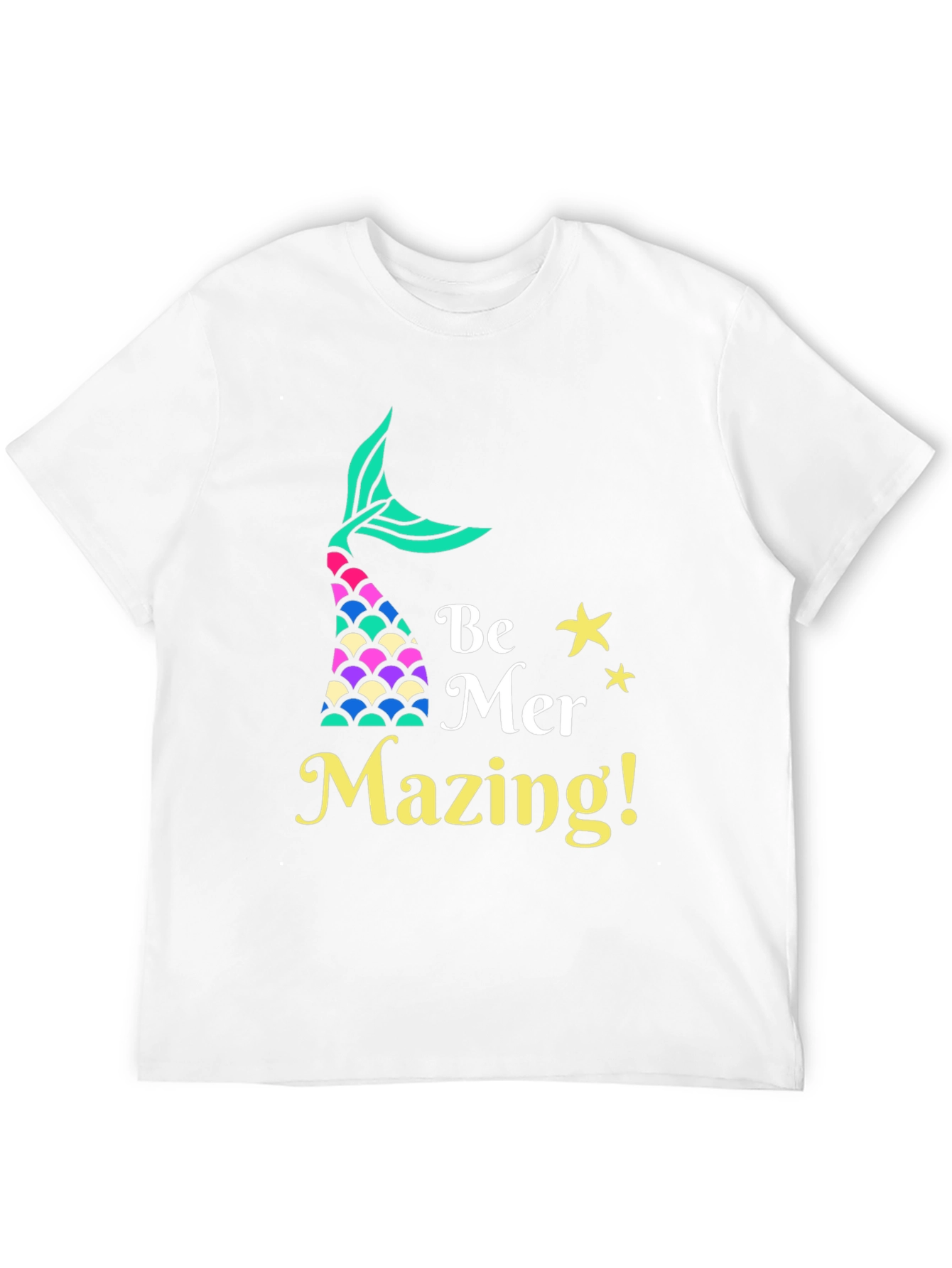 Camiseta Negra Be Mer-Mazing para Amantes de las Sirenas