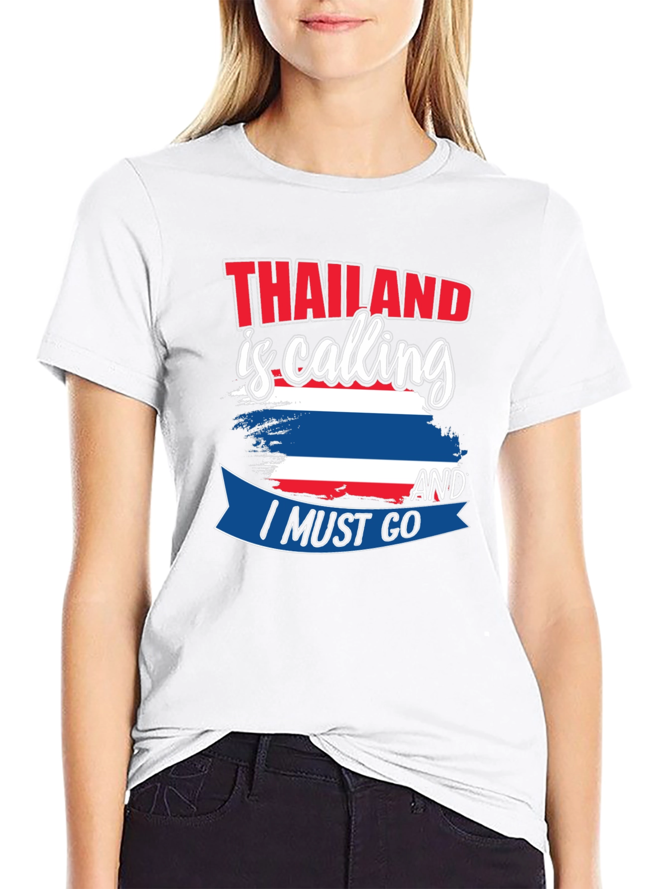 Camiseta Negra Tailandia Llama