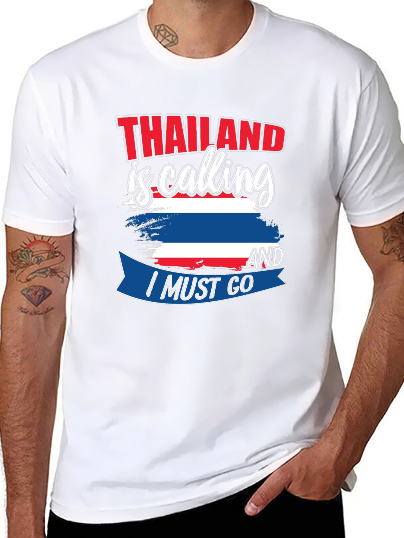 Camiseta Negra Tailandia Llama