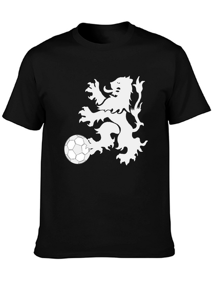 Camiseta Negra Hombre León Fútbol