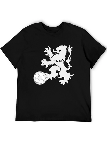 Camiseta Negra Hombre León Fútbol