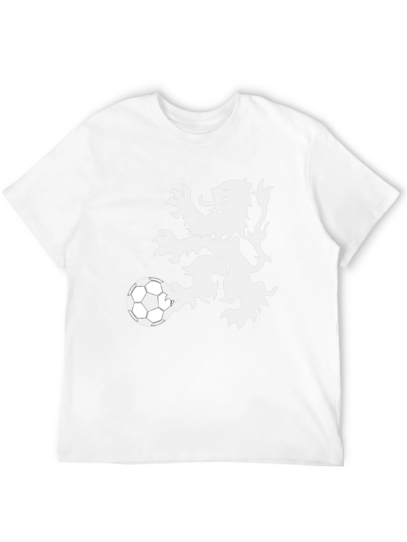 Camiseta Negra Hombre León Fútbol
