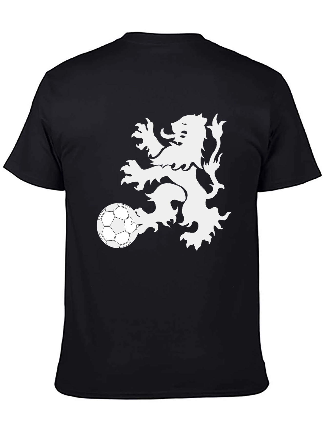 Camiseta Negra Hombre León Fútbol