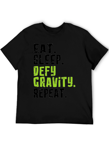 Camiseta Negra Desafía la Gravedad