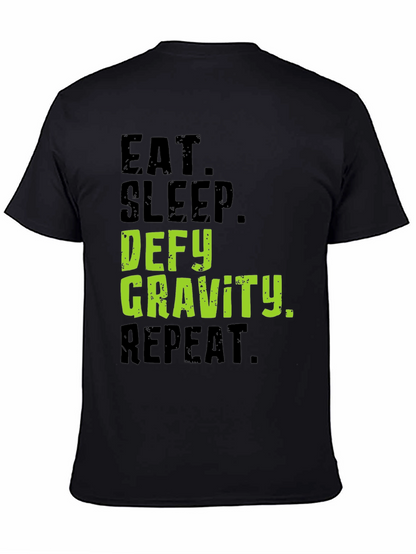 Camiseta Negra Desafía la Gravedad