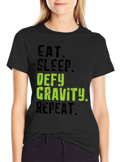Camiseta Negra Desafía la Gravedad