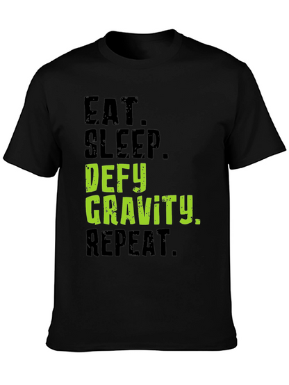 Camiseta Negra Desafía la Gravedad
