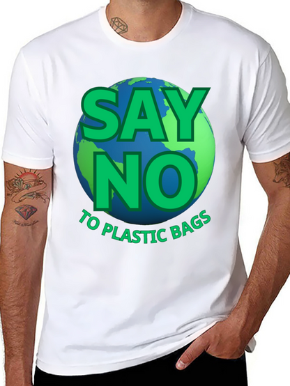 Camiseta ecológica: Di no a las bolsas de plástico