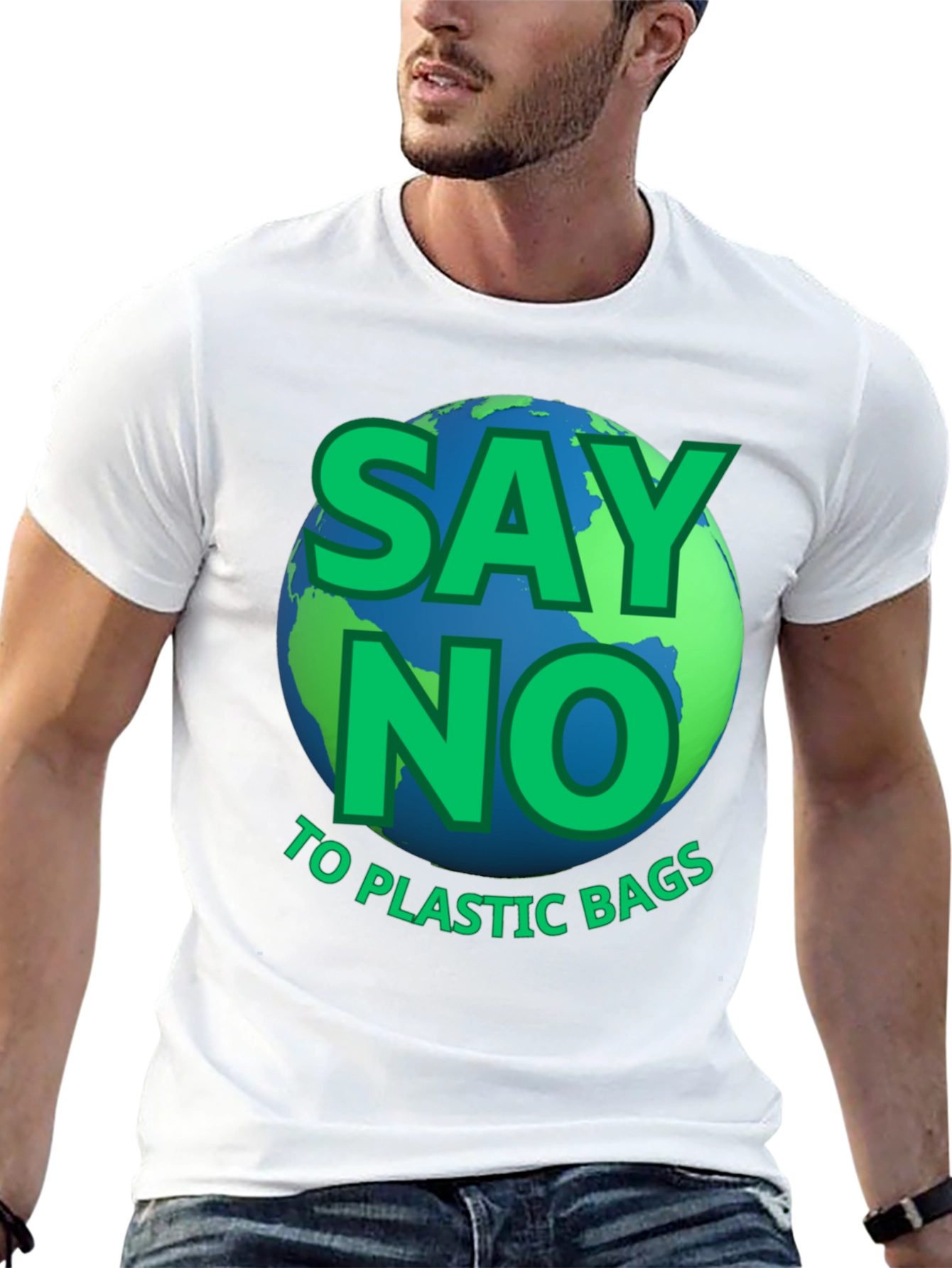 Camiseta ecológica: Di no a las bolsas de plástico