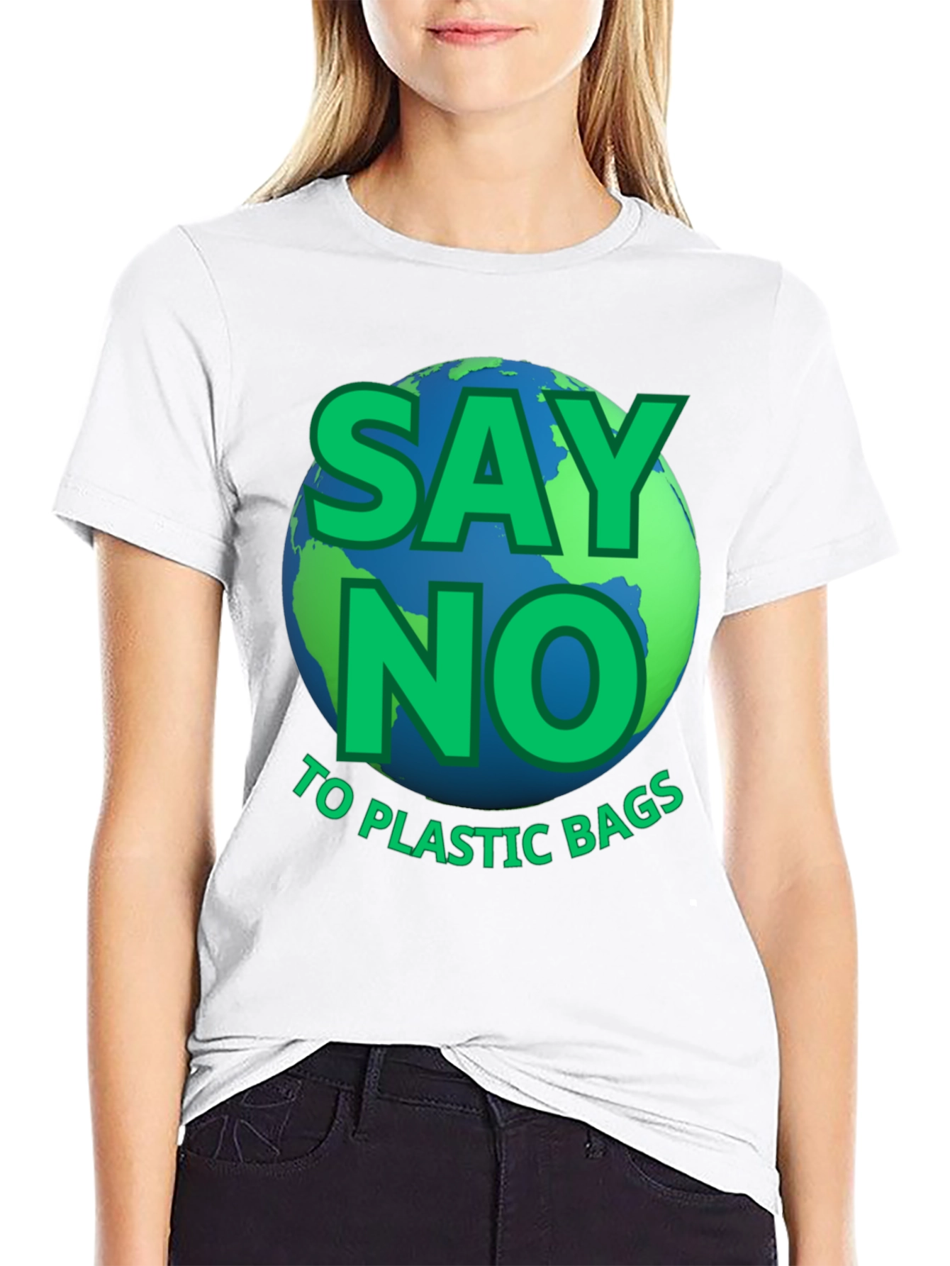 Camiseta ecológica: Di no a las bolsas de plástico