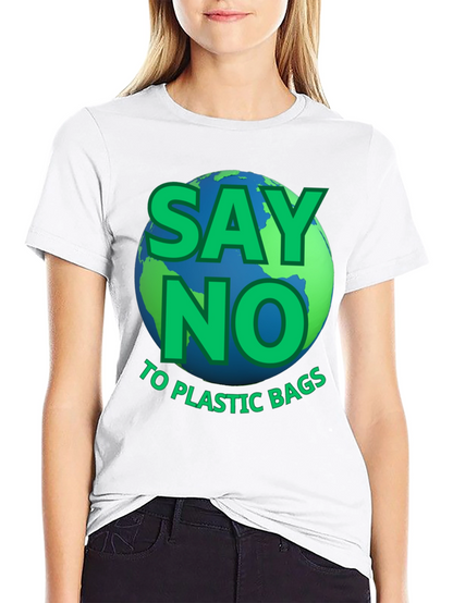 Camiseta ecológica: Di no a las bolsas de plástico