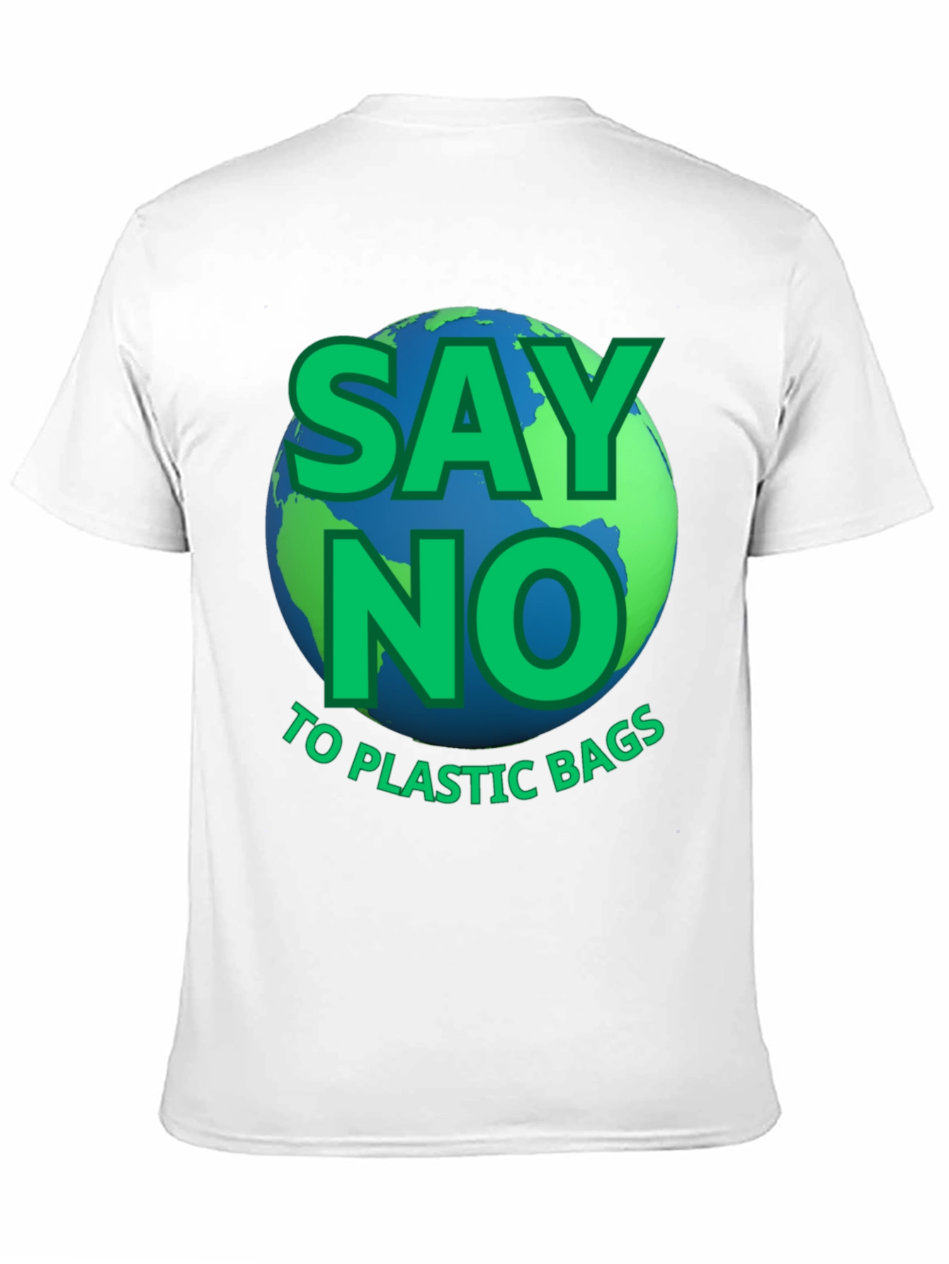 Camiseta ecológica: Di no a las bolsas de plástico