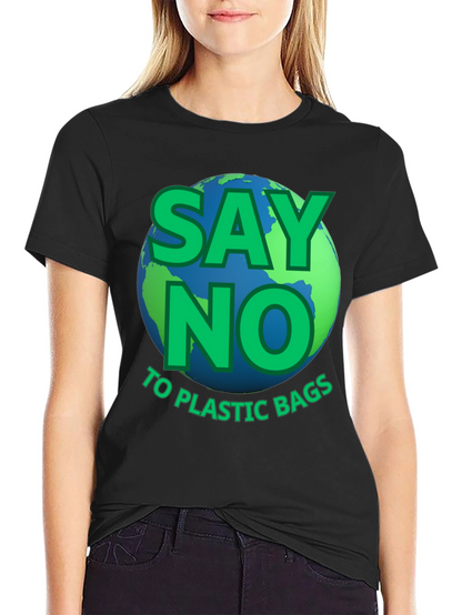 Camiseta ecológica: Di no a las bolsas de plástico