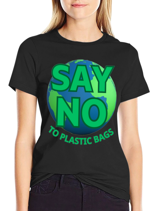 Camiseta ecológica: Di no a las bolsas de plástico