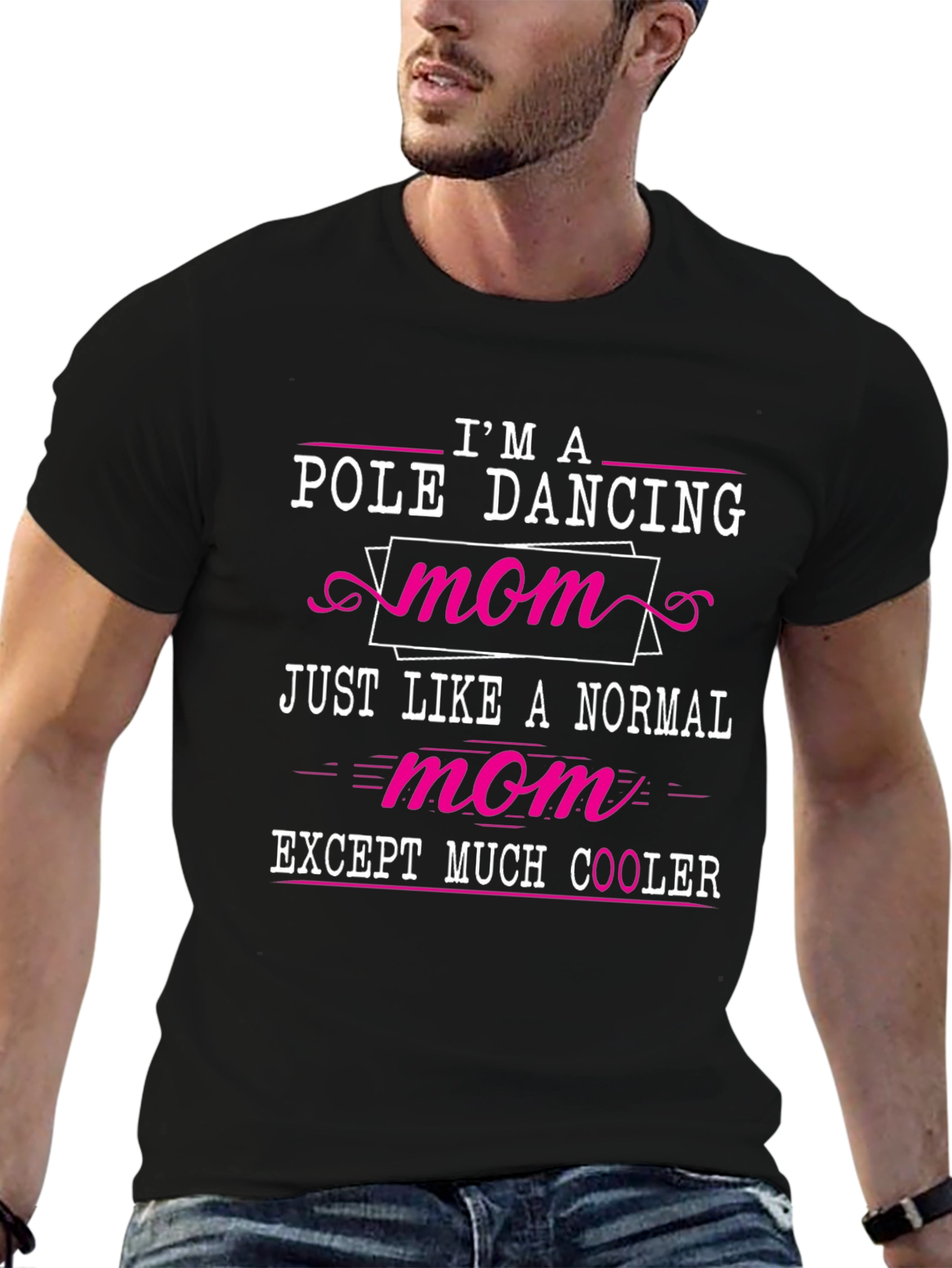 Camiseta Negra: Mamá Bailarina de Pole Dance
