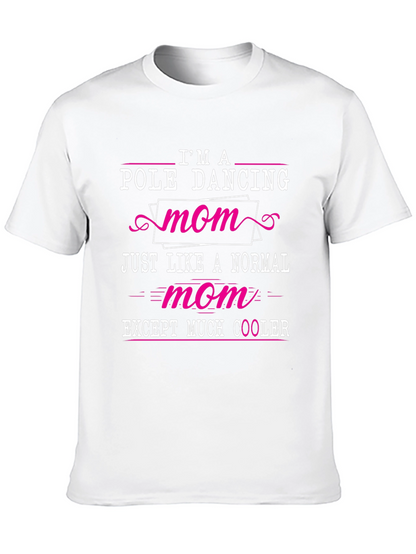 Camiseta Negra: Mamá Bailarina de Pole Dance