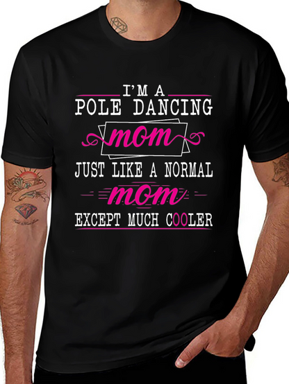 Camiseta Negra: Mamá Bailarina de Pole Dance