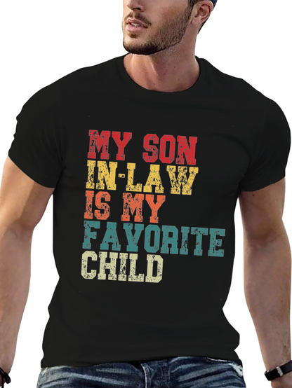 Camiseta Divertida Mi Yerno Hijo Favorito