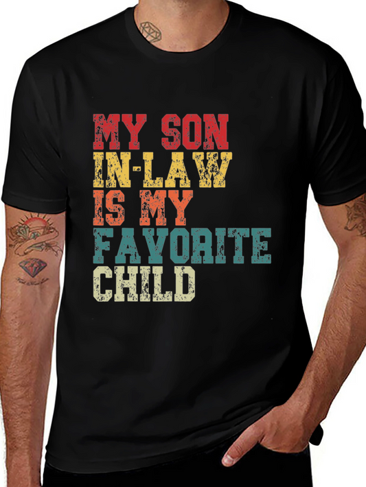 Camiseta Divertida Mi Yerno Hijo Favorito