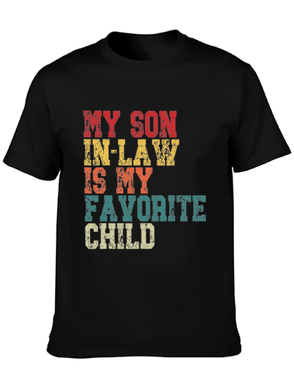 Camiseta Divertida Mi Yerno Hijo Favorito