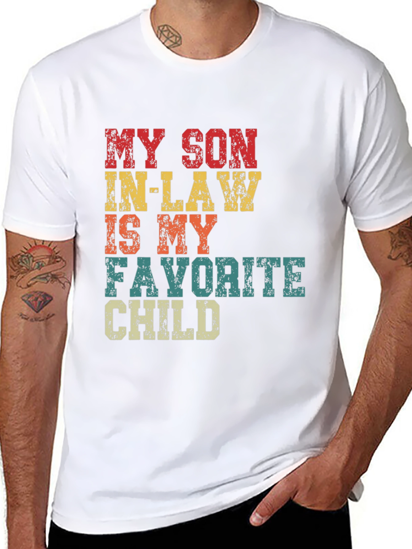 Camiseta Divertida Mi Yerno Hijo Favorito