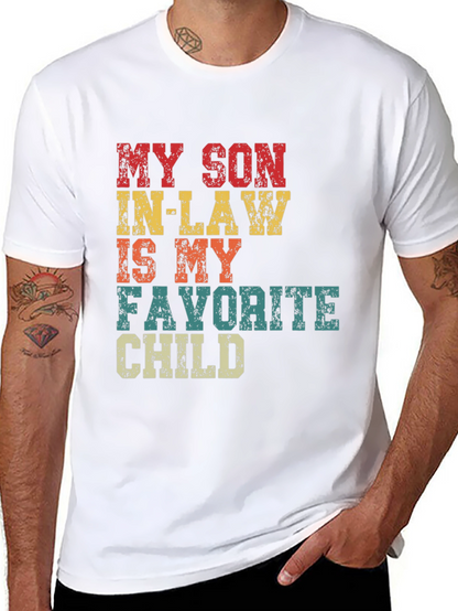 Camiseta Divertida Mi Yerno Hijo Favorito