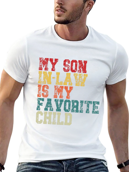 Camiseta Divertida Mi Yerno Hijo Favorito