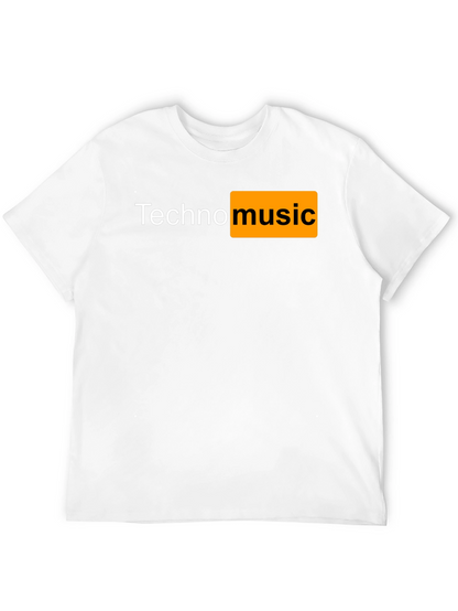 Camiseta Negra Techno Music Novedosa