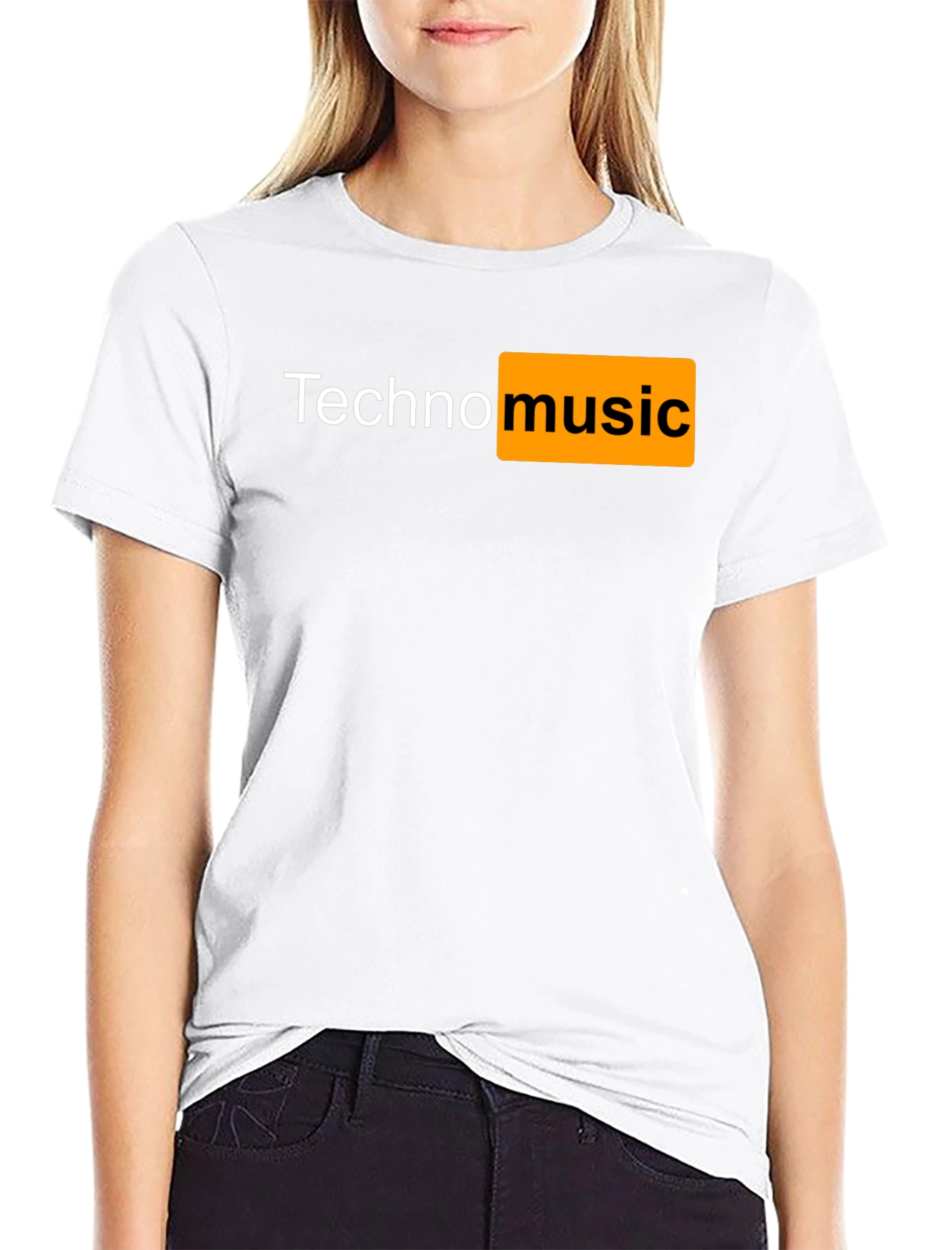 Camiseta Negra Techno Music Novedosa