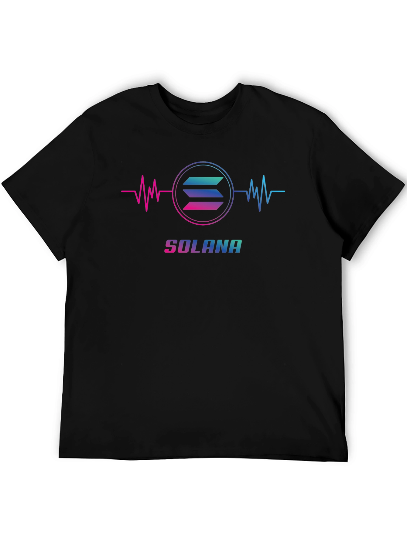 Camiseta Negra Solana Crypto para Hombre