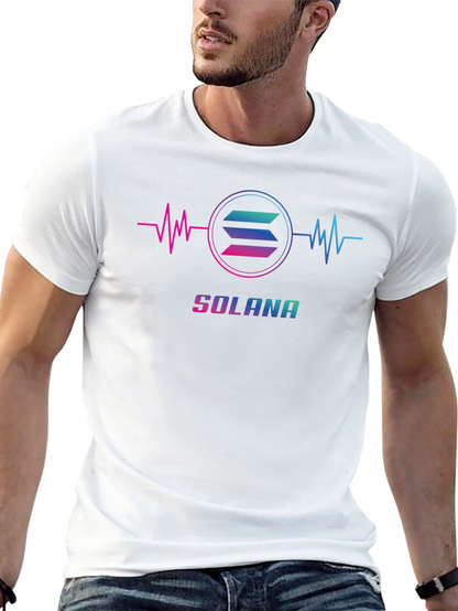 Camiseta Negra Solana Crypto para Hombre