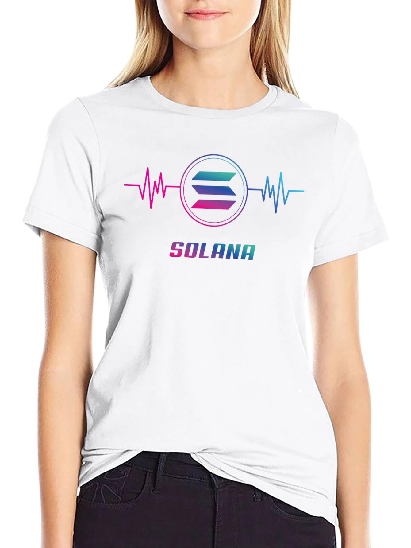 Camiseta Negra Solana Crypto para Hombre