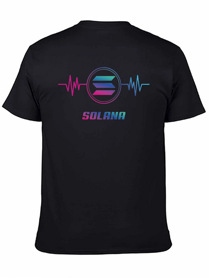 Camiseta Negra Solana Crypto para Hombre