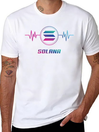 Camiseta Negra Solana Crypto para Hombre
