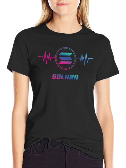 Camiseta Negra Solana Crypto para Hombre