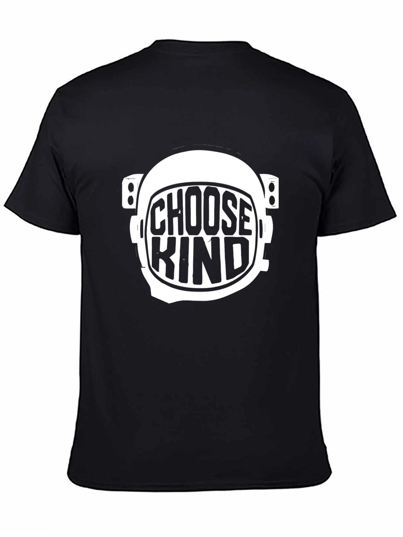 Camiseta Negra Choose Kind Astronauta Unisex
