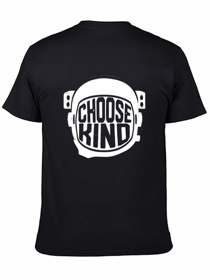 Camiseta Negra Choose Kind Astronauta Unisex