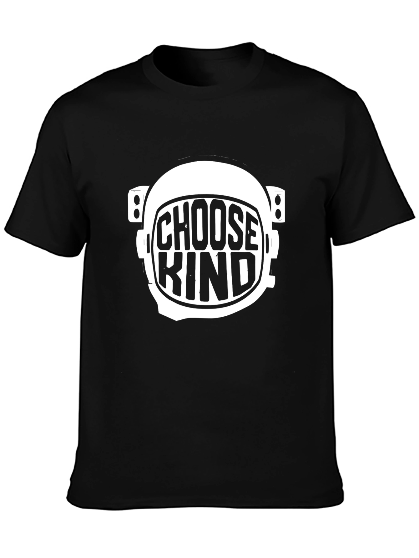 Camiseta Negra Choose Kind Astronauta Unisex