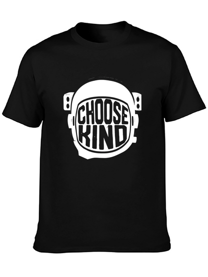 Camiseta Negra Choose Kind Astronauta Unisex