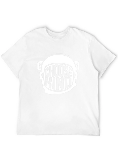 Camiseta Negra Choose Kind Astronauta Unisex