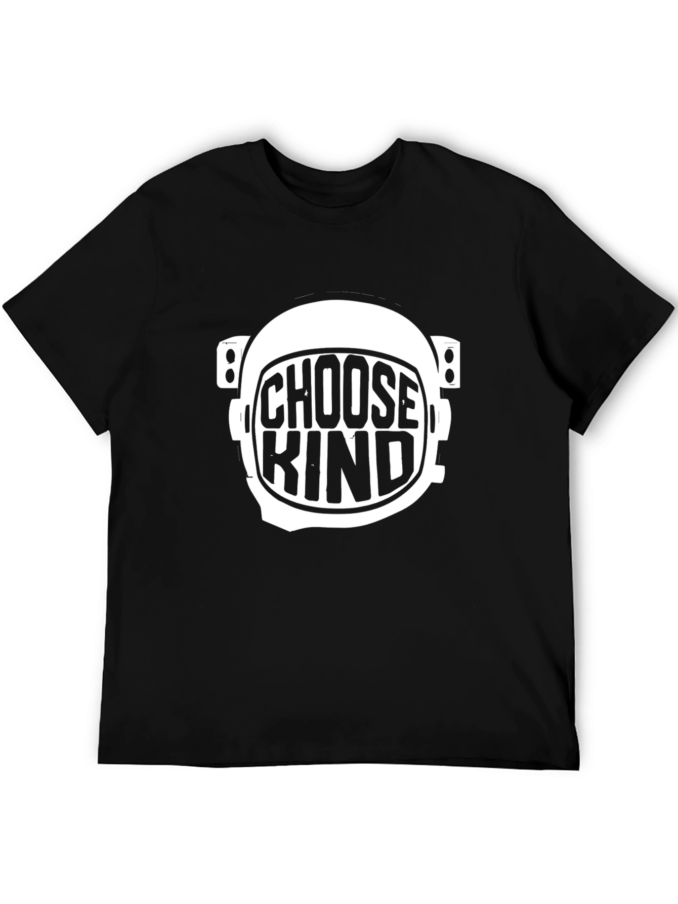 Camiseta Negra Choose Kind Astronauta Unisex