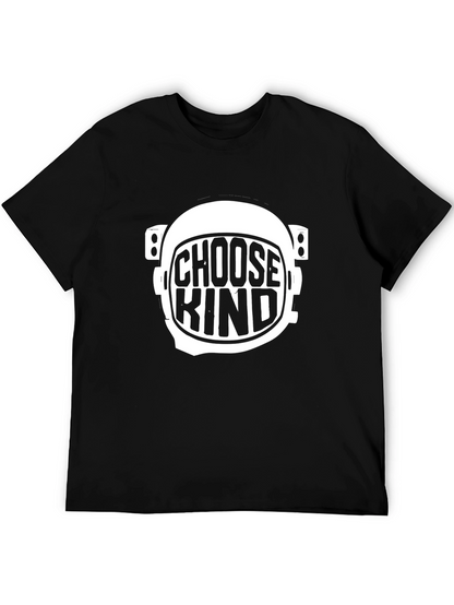 Camiseta Negra Choose Kind Astronauta Unisex