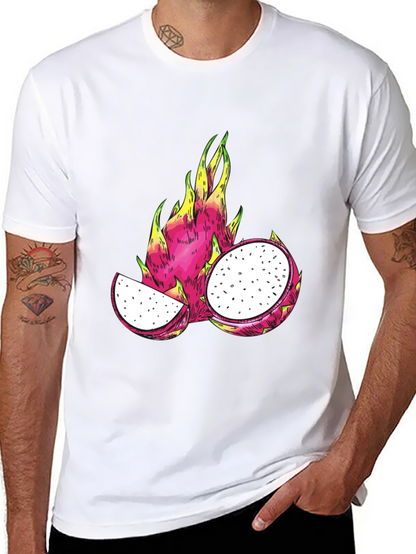 Camiseta Negra con Diseño de Pitahaya