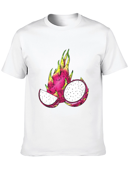 Camiseta Negra con Diseño de Pitahaya